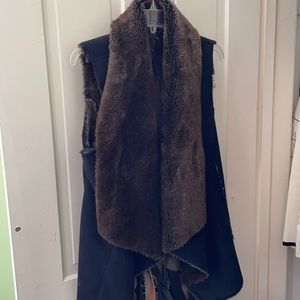 Faux fur vest